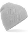 BB51N B51N Beechfield Organic Cotton Fine Knit Beanie Light Grey colour image